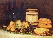 Francisco de Goya Stilleben mit Fruchten, Flaschen, Broten Spain oil painting artist